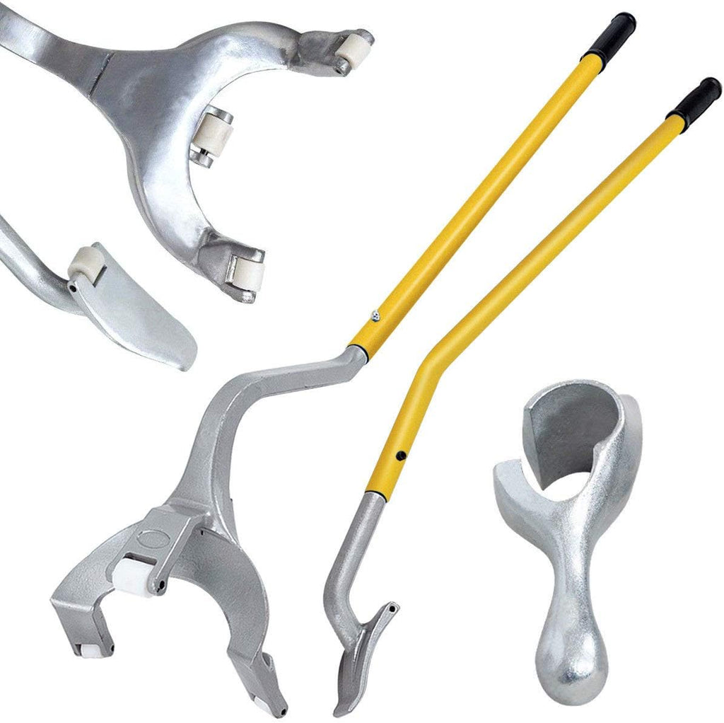 Steel Tire Mount Demount Tool Kit with Bead Breaker (Blue) Q1333