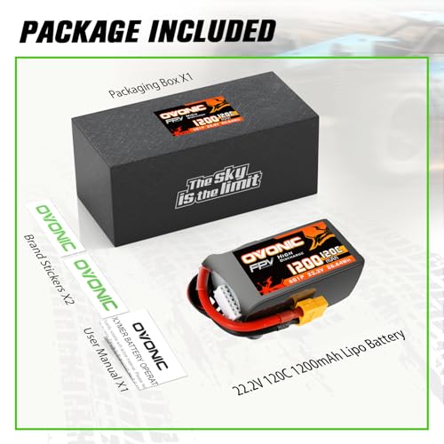 6s 120C 1600mAh 22.2V Lipo Battery with XT60 Connector D1436