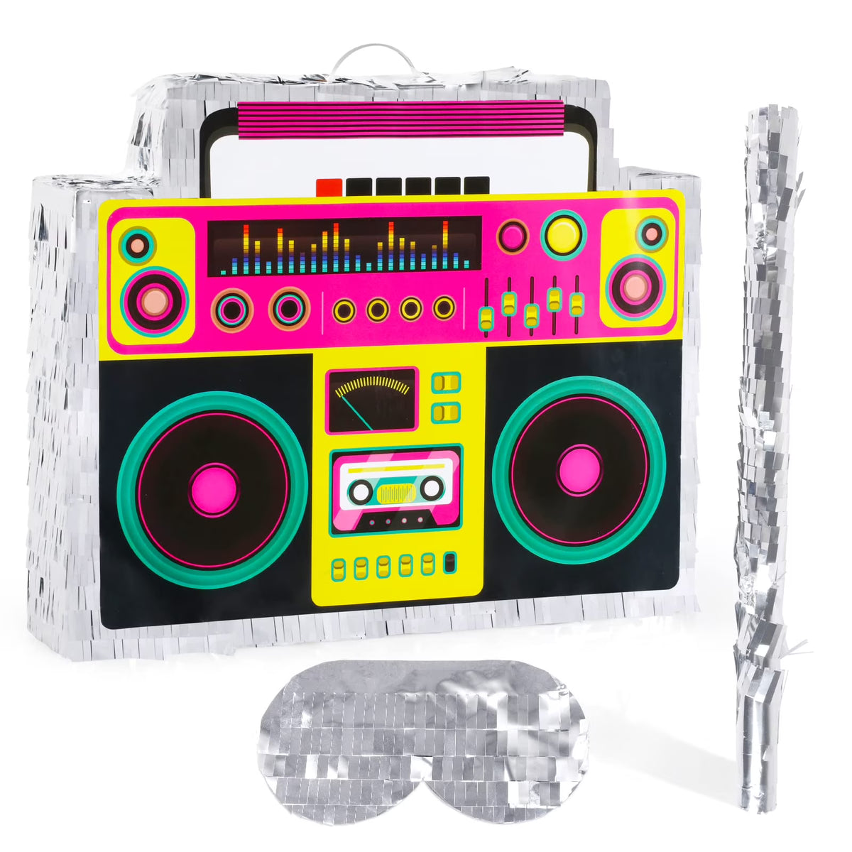 Boombox Pinata with Stick & Hanging Loop Z3719