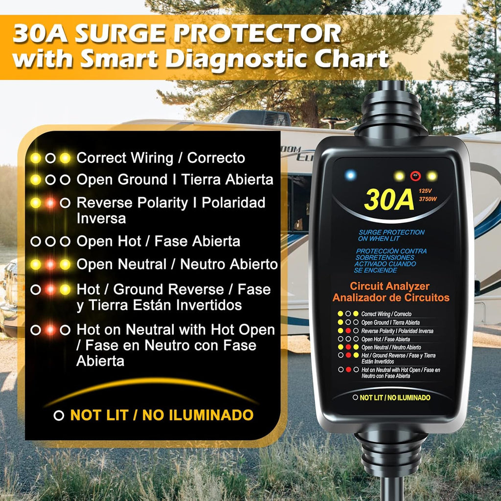 30A Portable RV Surge Protector, Pack of 2 M79813