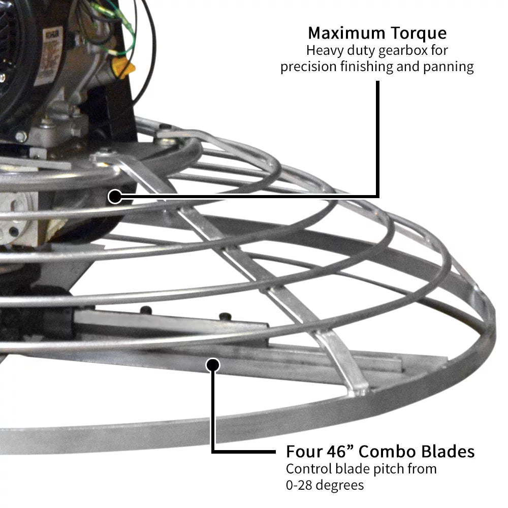 46" Gas Concrete Wet Power Trowel Z138