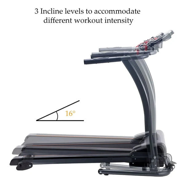 Foldable Incline Motorized Treadmill B4005