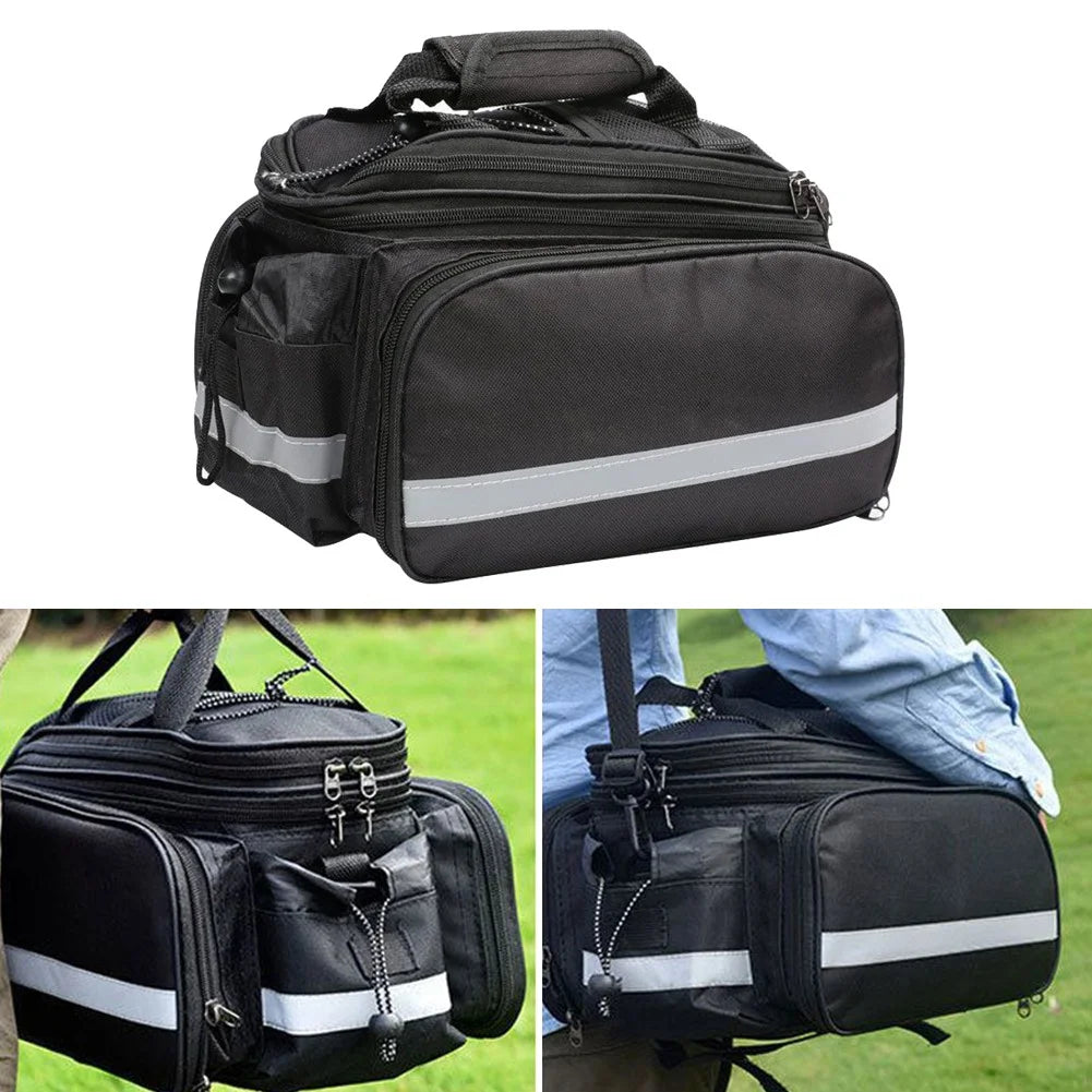 Bicycle Rear Rack Trunk Storage Bag with Reflective Strap S674664