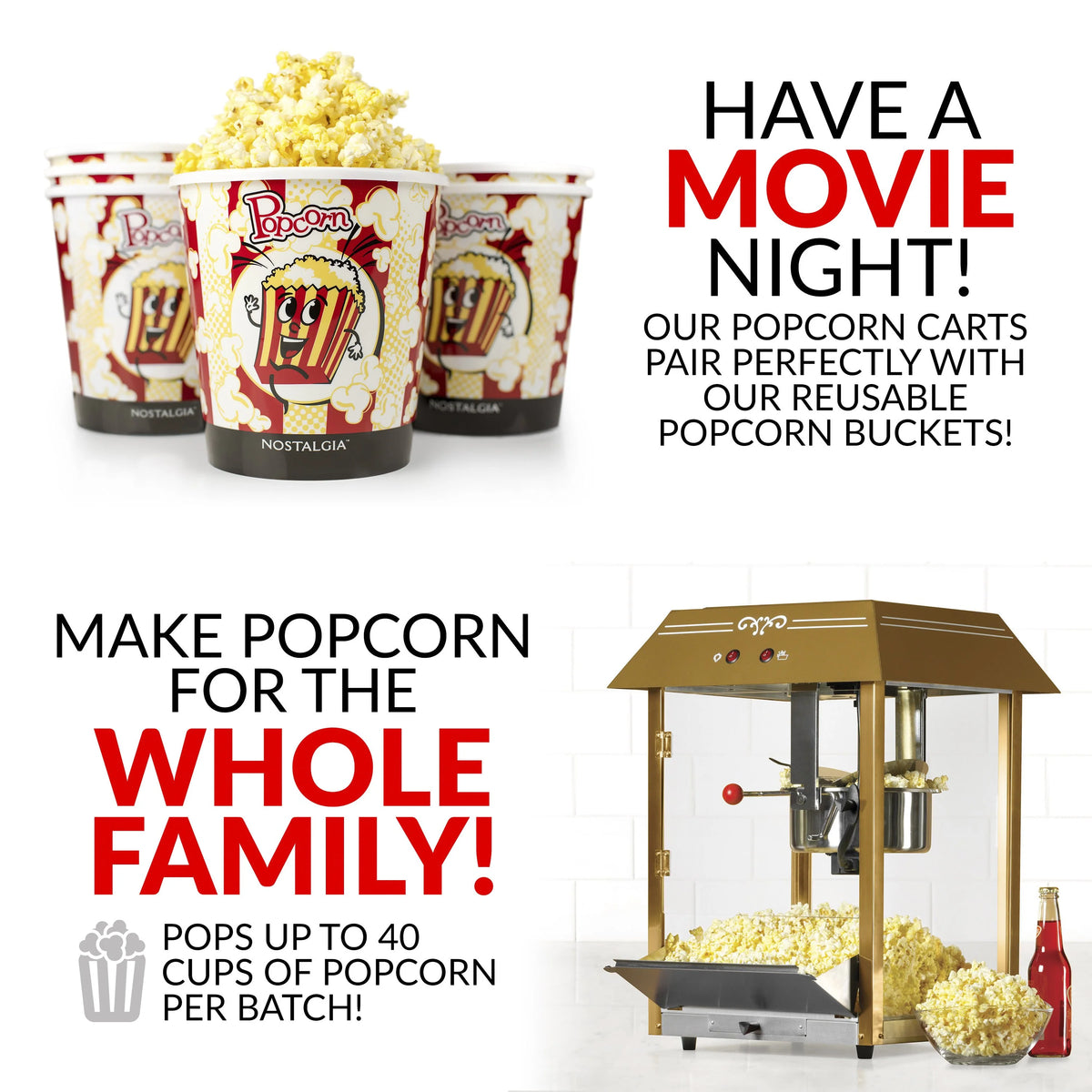 Vintage 10-Ounce Popcorn Cart I348
