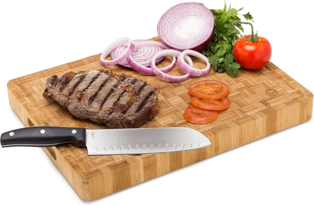 End Grain Bamboo Cutting Board, Extra Large, Pack of 2 S351032