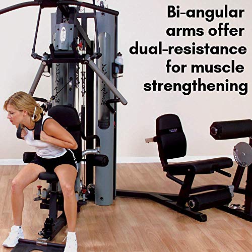 210lbs Multi-Station Gym Machine with Leg and Calf Press Attachment T811