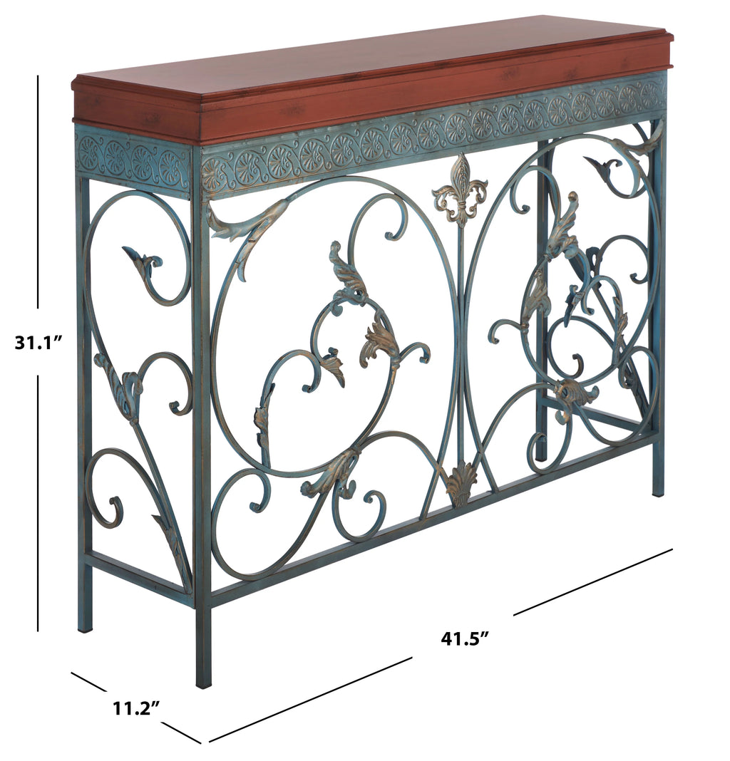 Brown Traditional Console End Table M2159