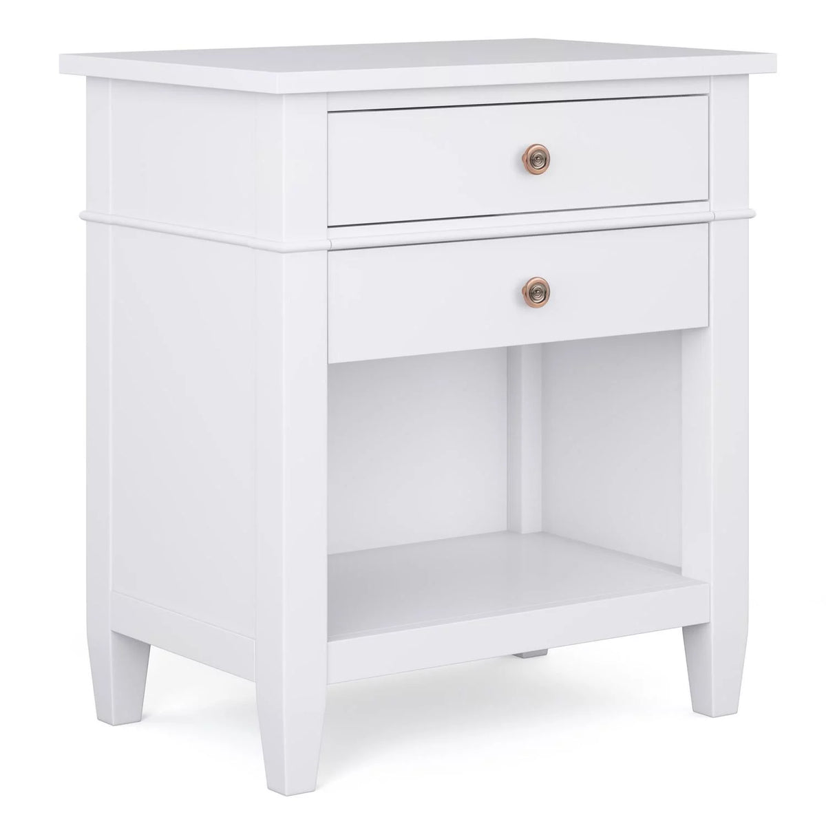 White 24 inch Wood Nightstand A18446