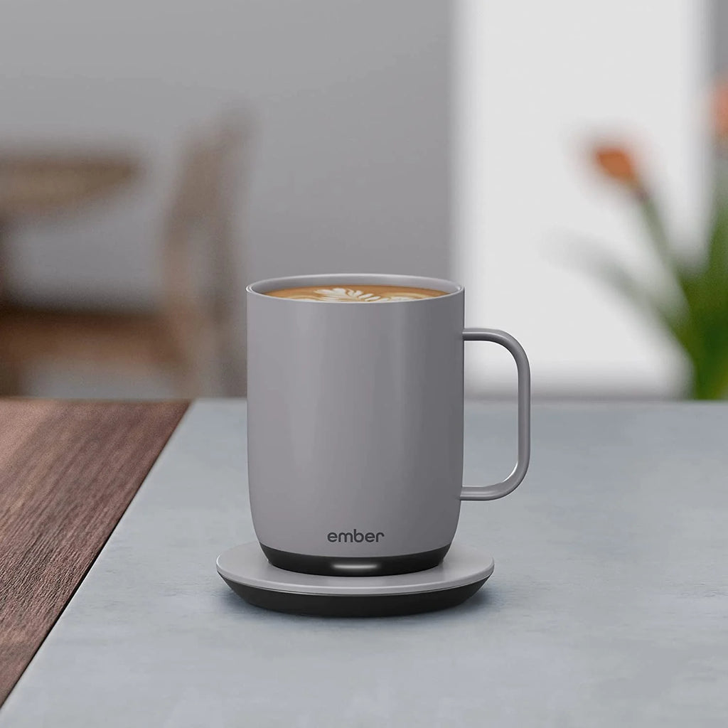 14 oz Grey App Controlled Heated Coffee Mug E3433