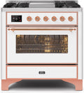 White Dual Fuel Natural Gas Range O69898