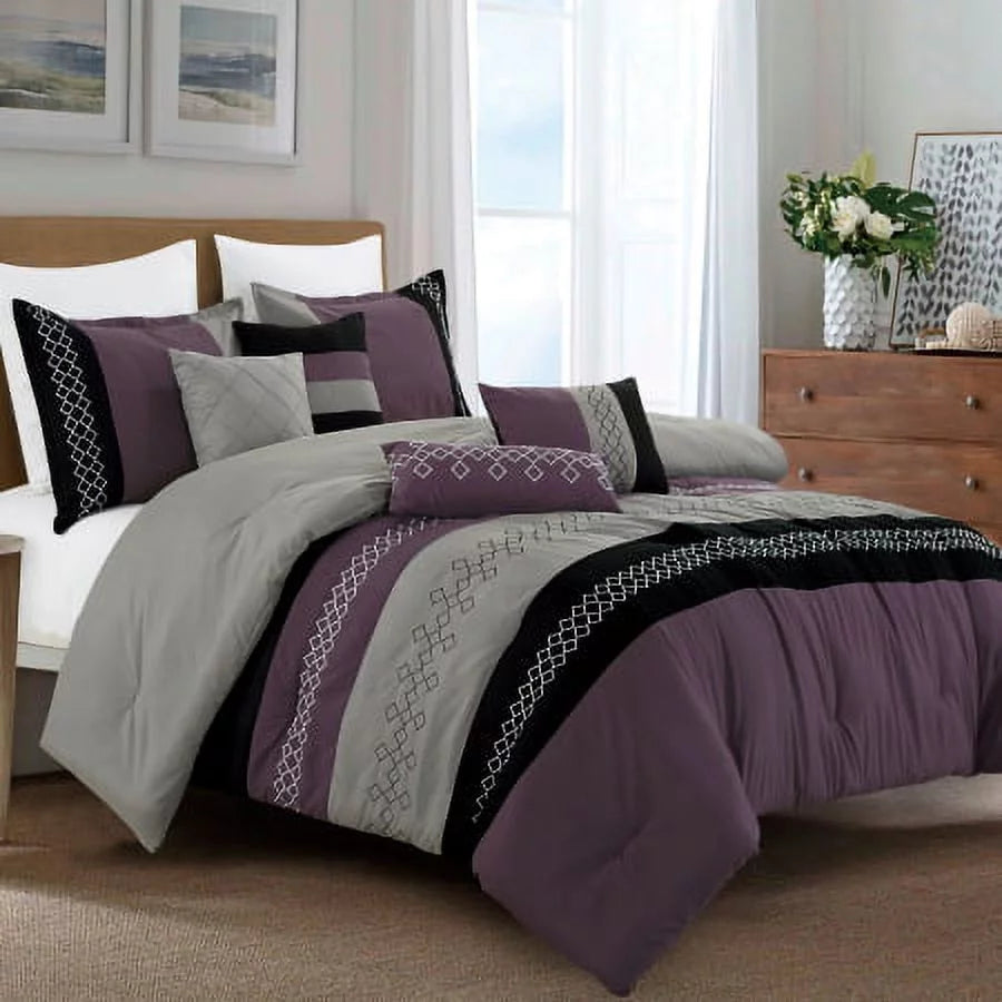 King 7 Piece Microfiber Comforter Set O246791