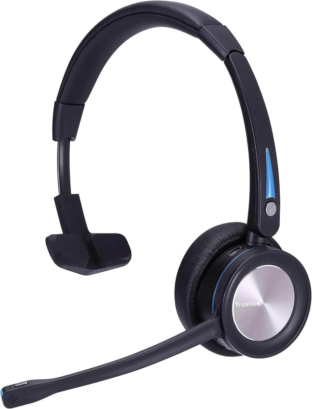 Wireless Bluetooth Headset with Noise Canceling Microphone, HD Speakers and Separate Charging Base, Pack of 2 A797799