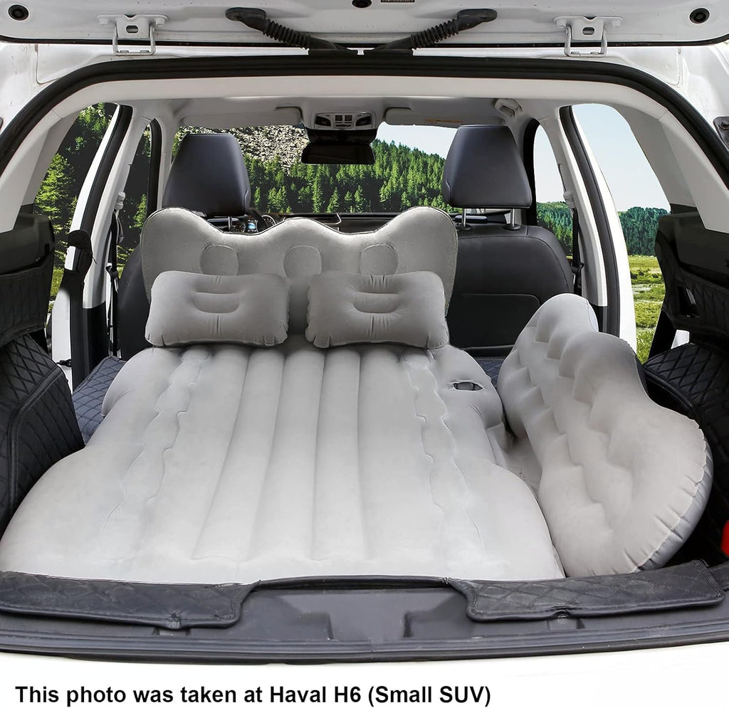 Car Air Mattress with Air Pump, Grey M9364