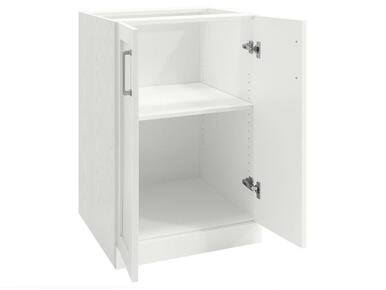 White 2-Door Home Bar Cabinet J758884