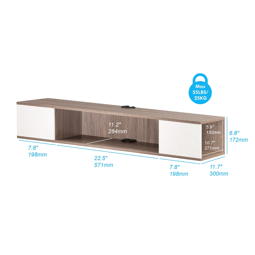 White Floating TV Stand T615089