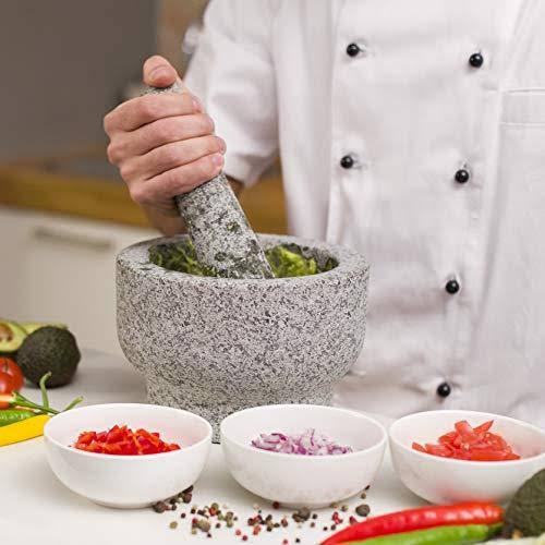 8 inch 5 Cup-Capacity Mortar and Pestle Set D3743