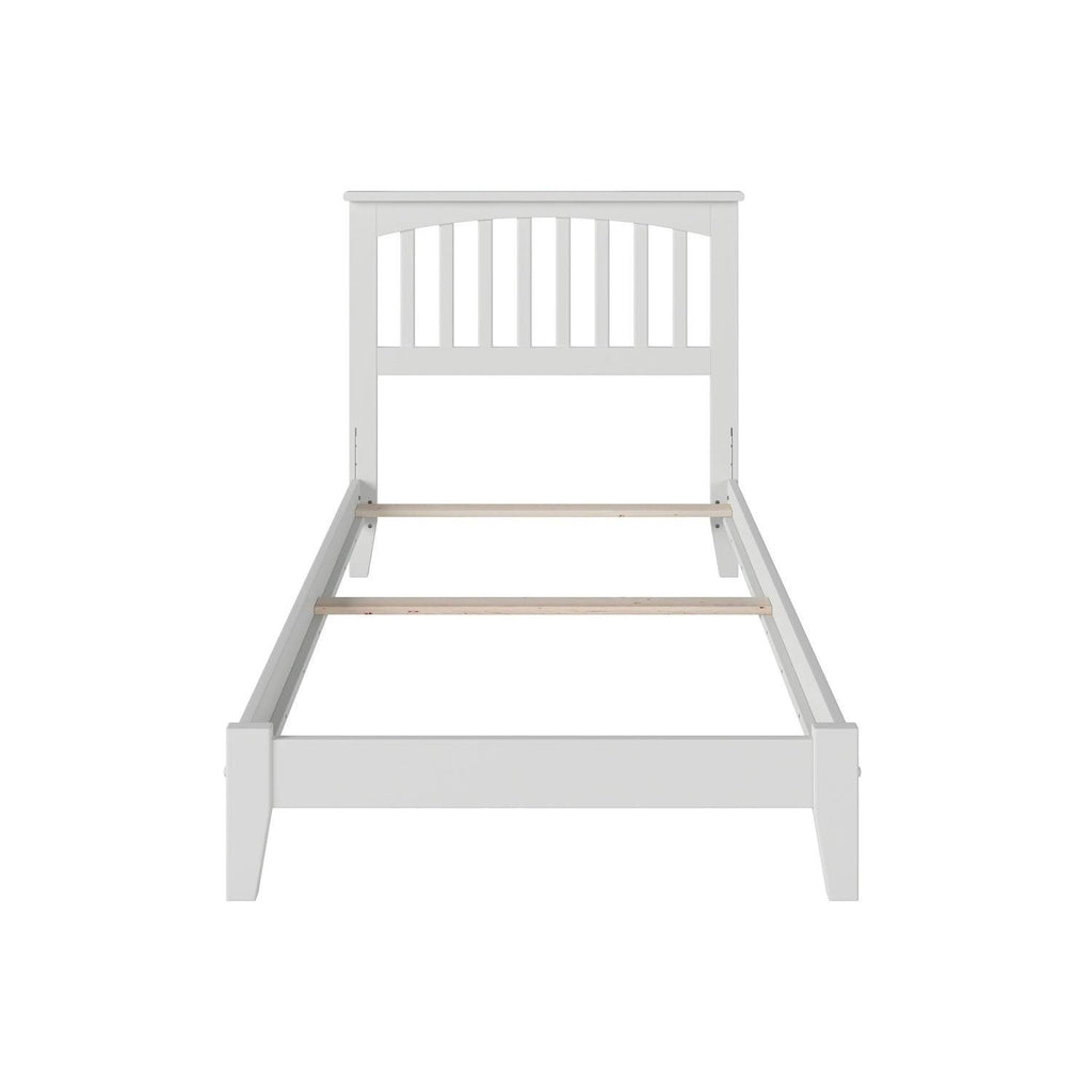 White Twin Mission Bed H876