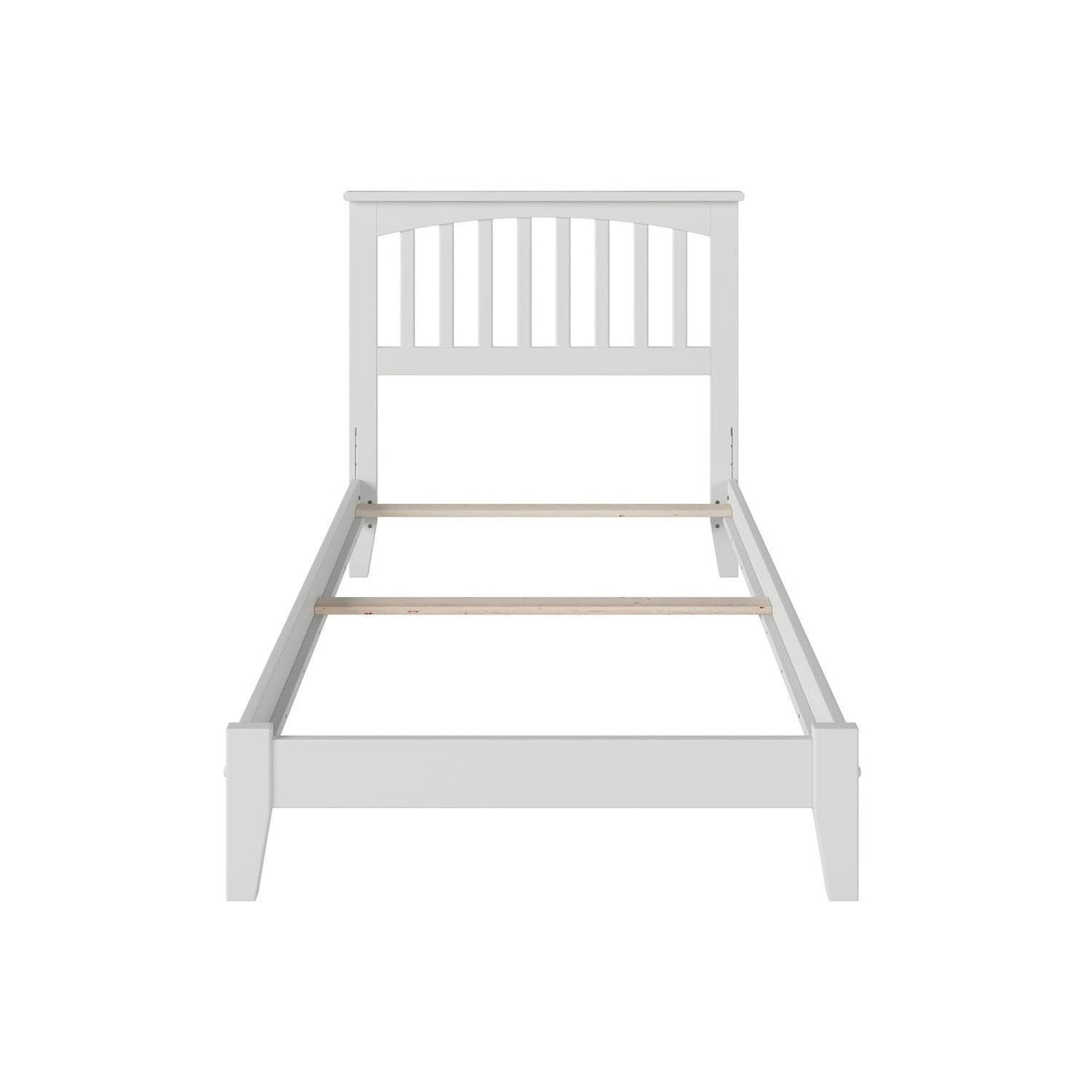 White Twin Mission Bed H876