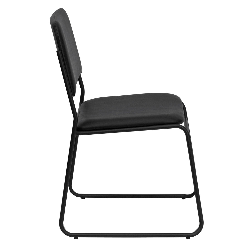 Black Vinyl Stacking Chair 5 Pack Z66663