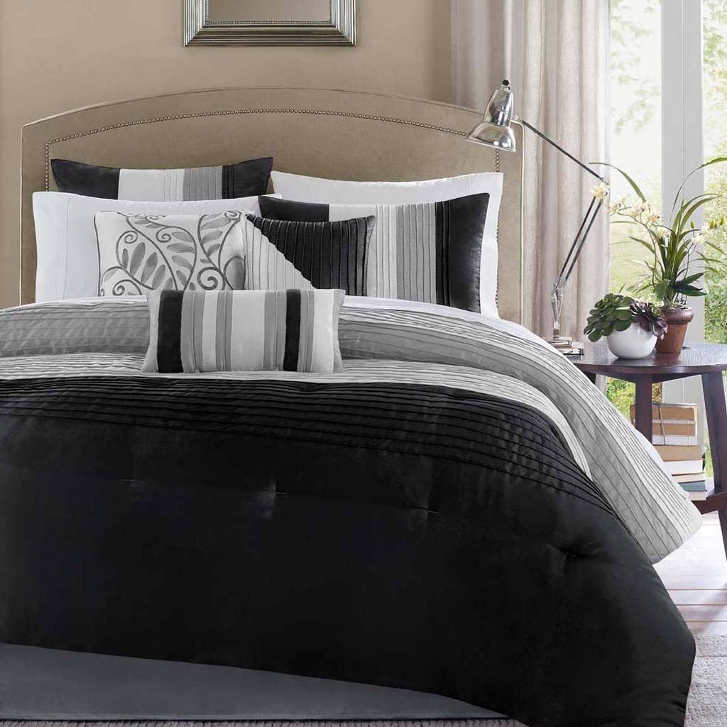 Black 7-Piece Comforter Set I983950