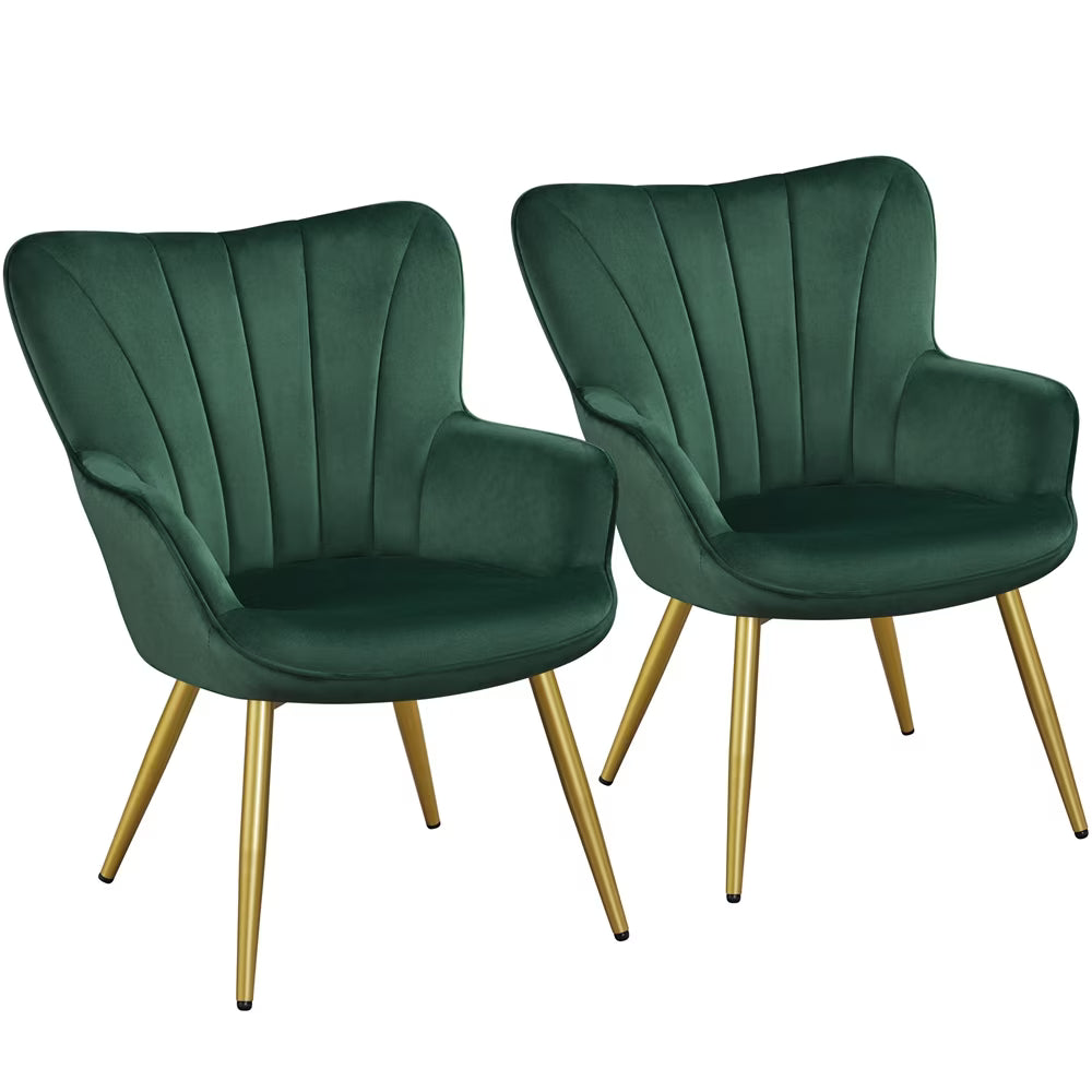 Green Velvet Upholstered Accent Chair M498313