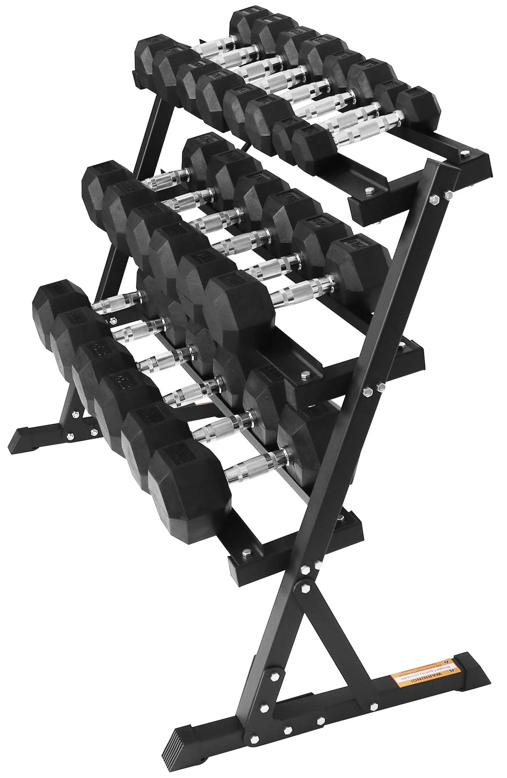 150 LB Dumbbell Set with A-Frame Rack O67347