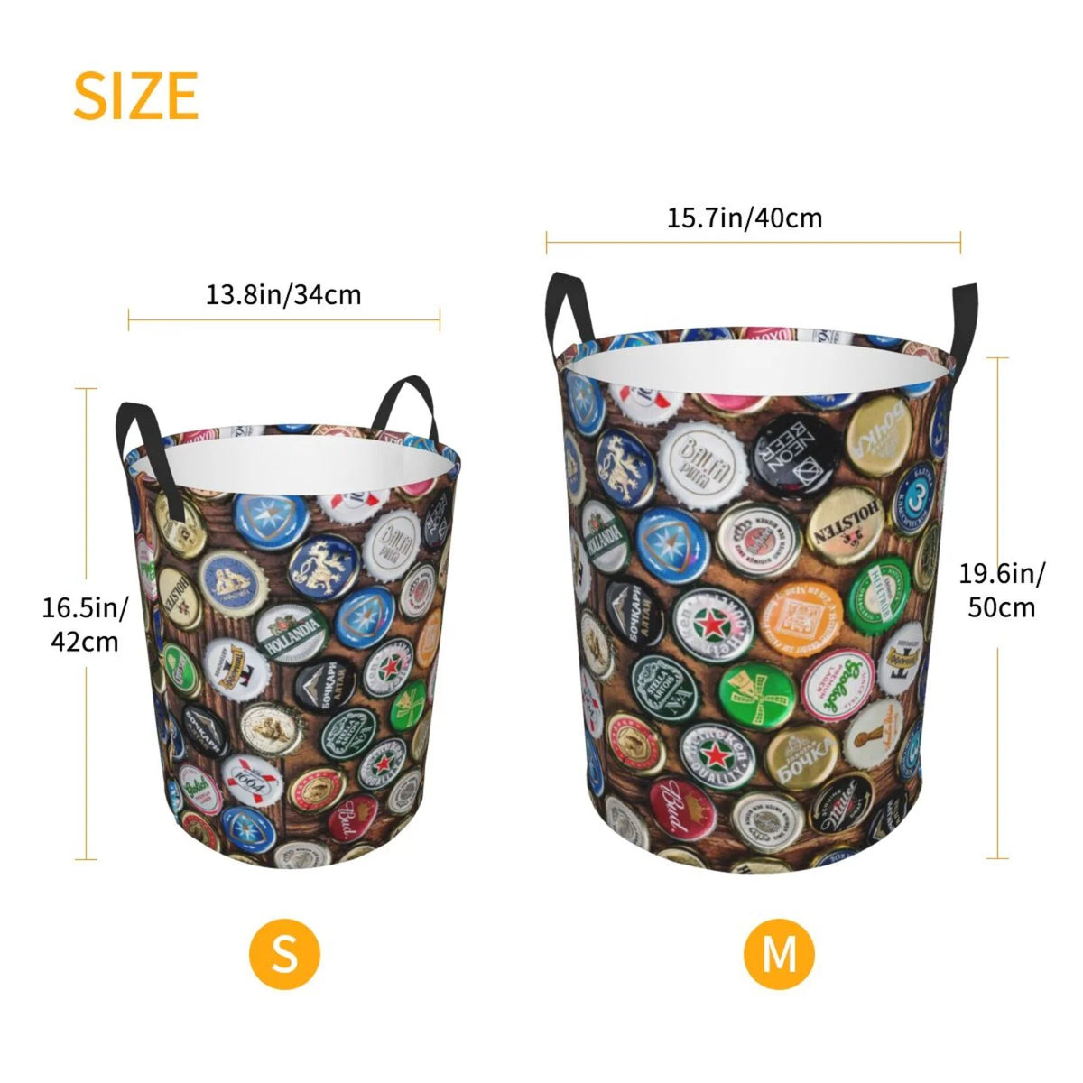 Laundry Hamper with Handles Round Laundry Basket R14568