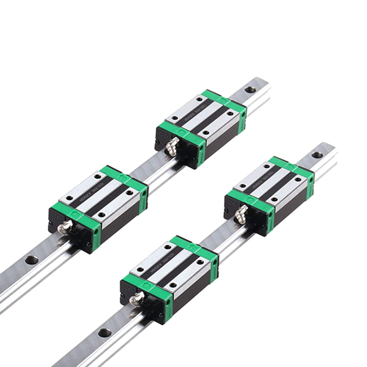 Linear Rail 2X HGR20-1000mm Slide Guideway + 4X HGH20CA Bearing Block Carriage for DIY CNC U5132