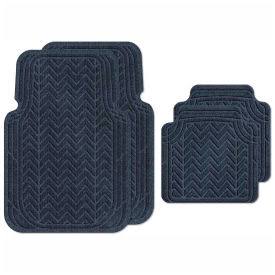 Navy Waterhog Car Mats with Chevron Pattern, Full Set of 4 P44701