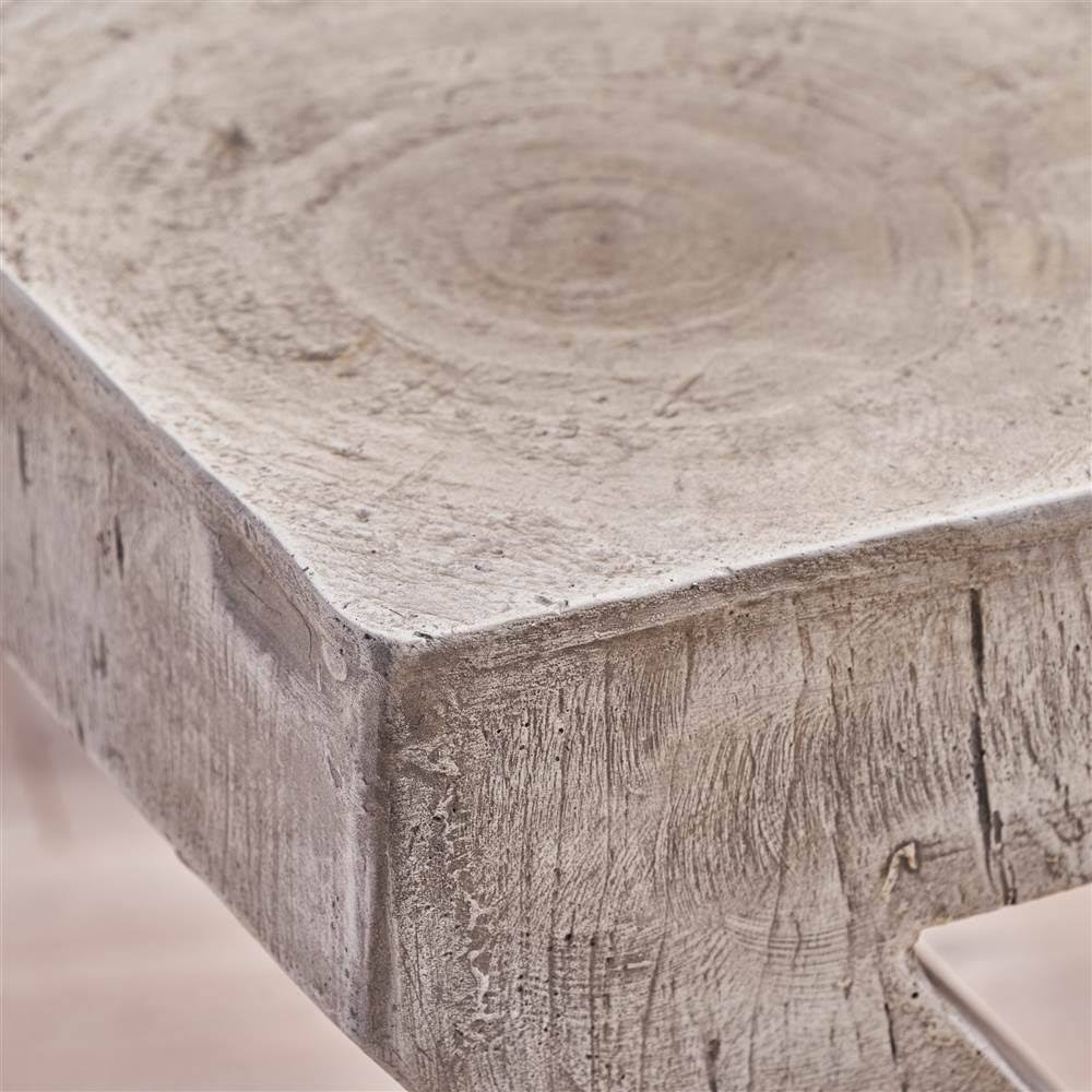 16 in. Light Gray Concrete Accent Table A813926