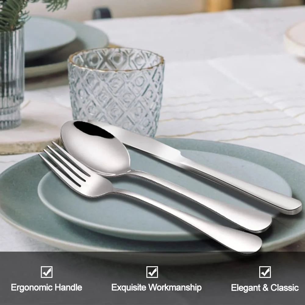 49-Piece Stainless Steel Silverware Set with Organizer O5008