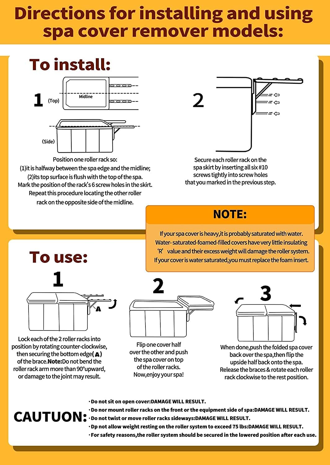 Hot Tub Cover Lifter Removal System Q11142