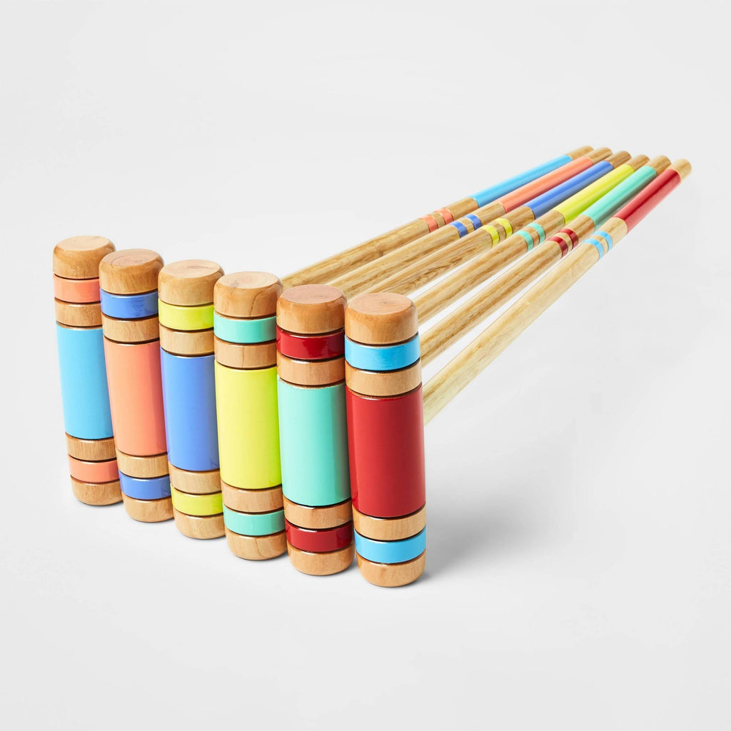 24 Pieces Croquet Game Set with Storage Carry Bag V99959