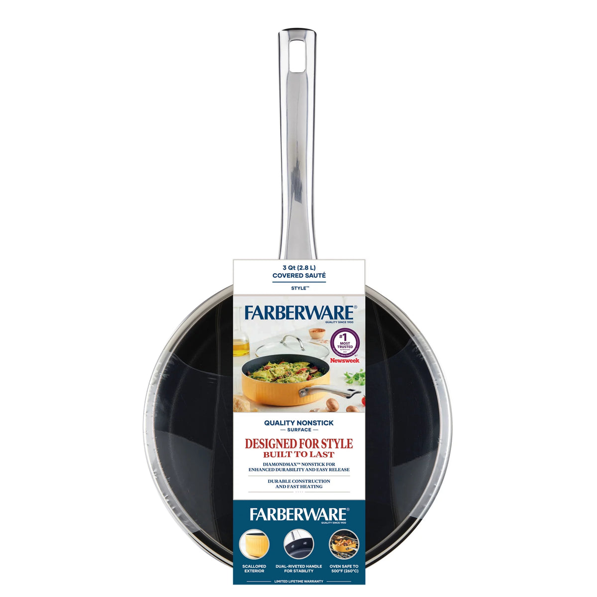 Nonstick Cookware Saute Pan with Lid U584672