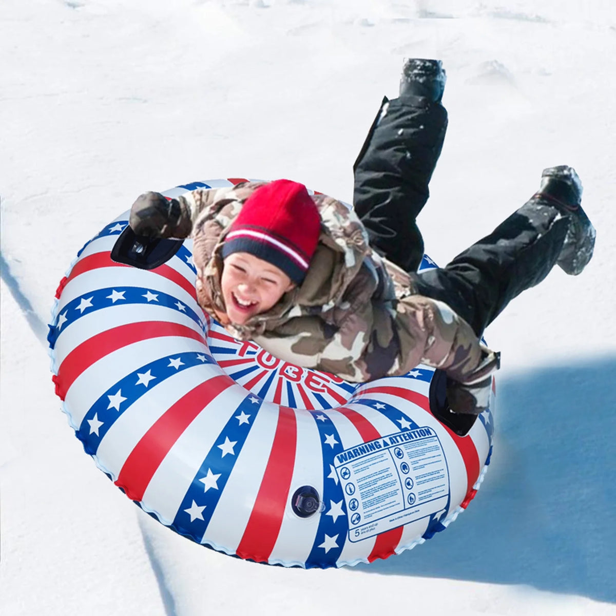 Inflatable Ski Ring Snow Tube with Handle I2950