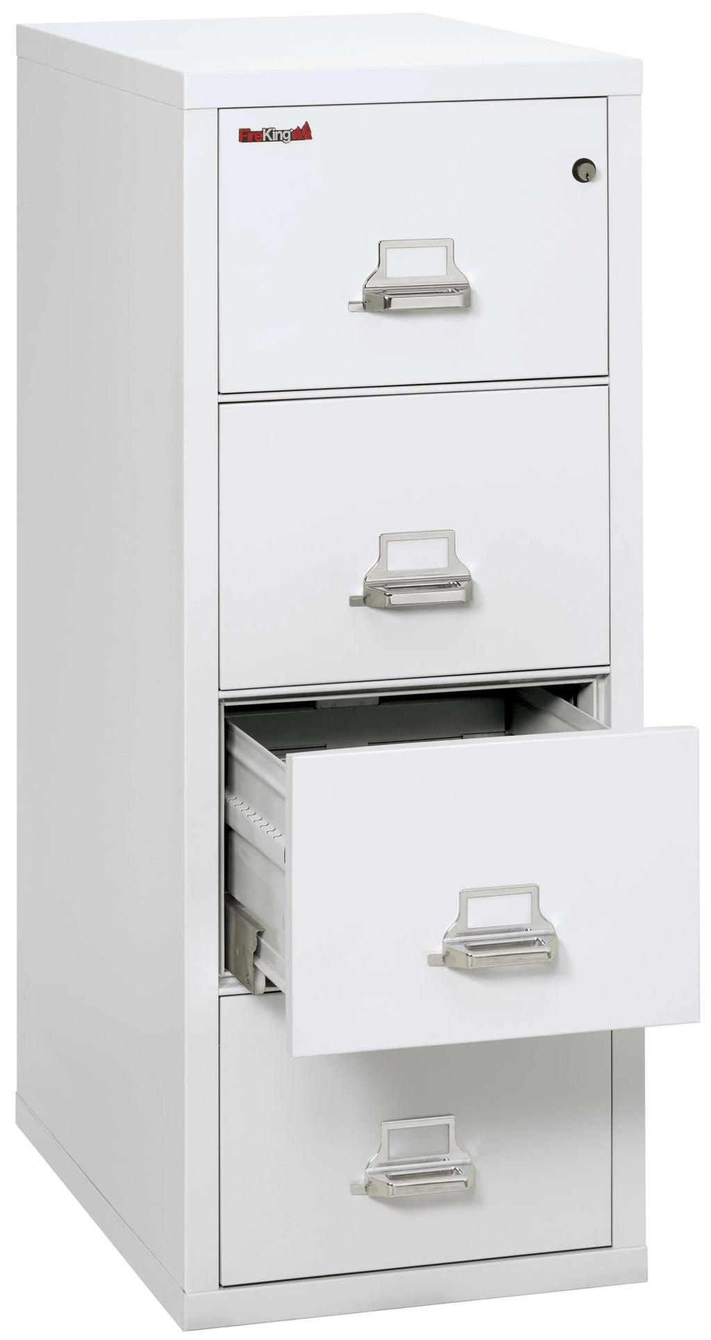 Arctic White 4 Drawer Fire Resistant File Cabinet Q1015