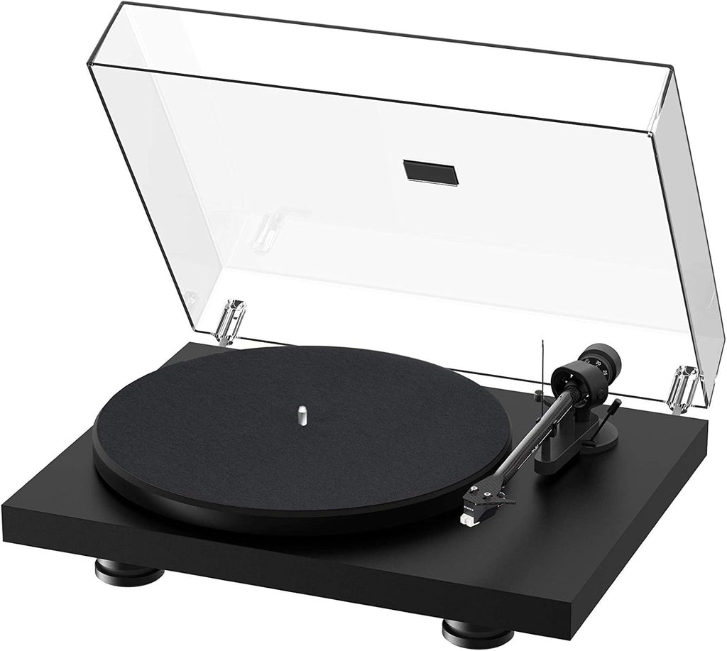 High Gloss White Turntable with Carbon Fiber Tonearm B9475