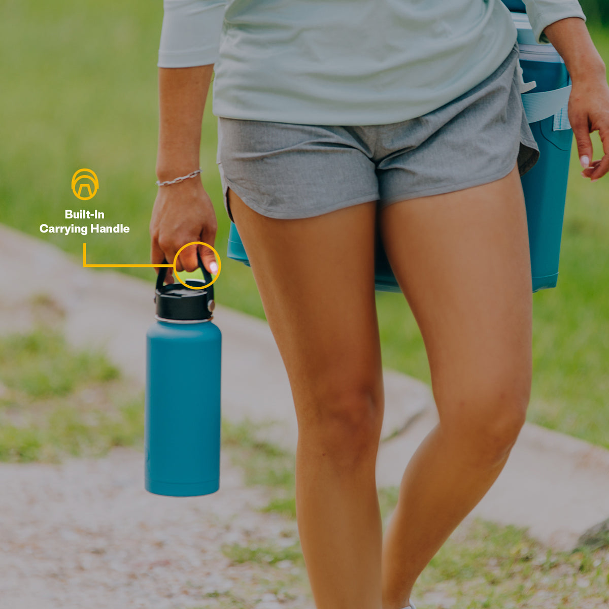 40 oz Stainless Steel Insulated Bottle with Wide Mouth Lid E202563