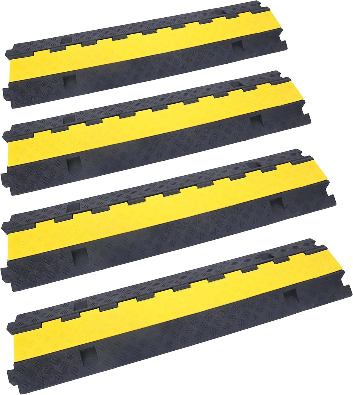 3 Pack 2 Channel Cable Protector Ramp W769