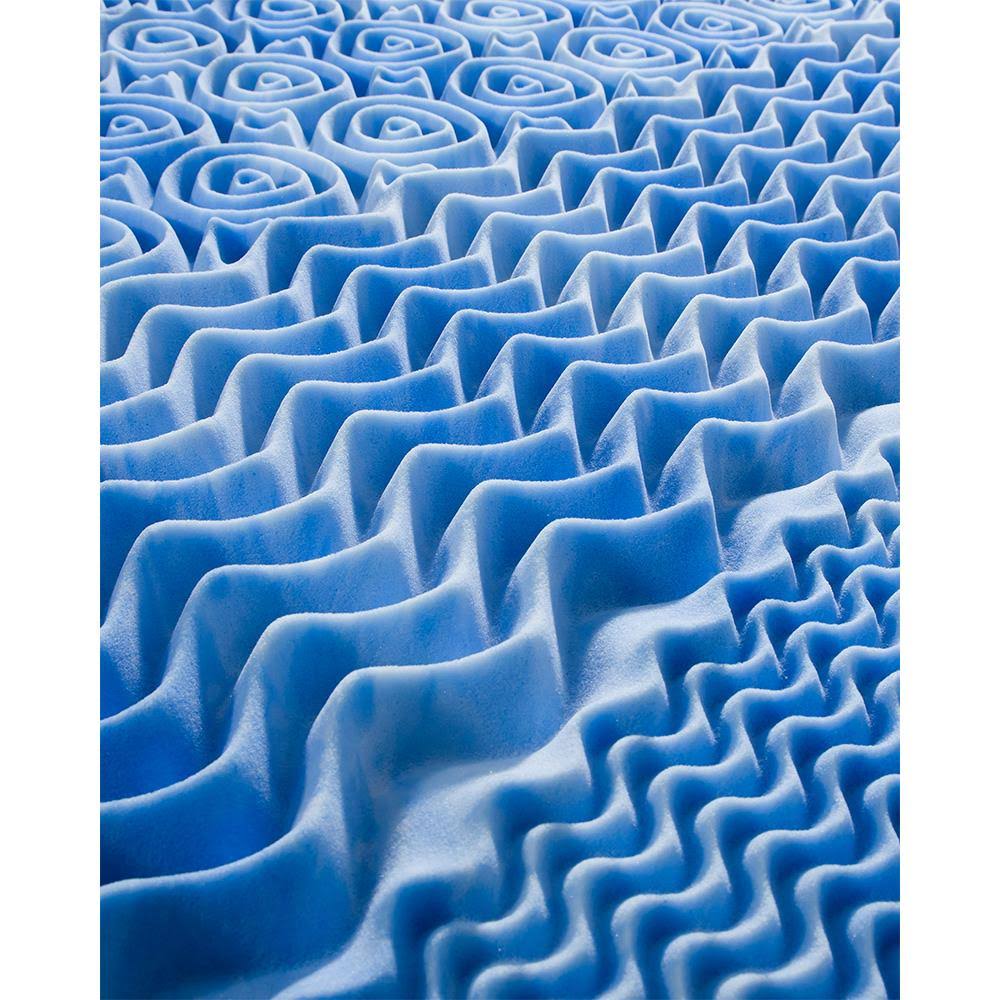 5 Zone Convoluted RV King Gel Memory Foam Topper W749319