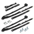 3 Point Retractable Bench Seat Belt Kit with Bracketry & 3 Belts, Black K90795