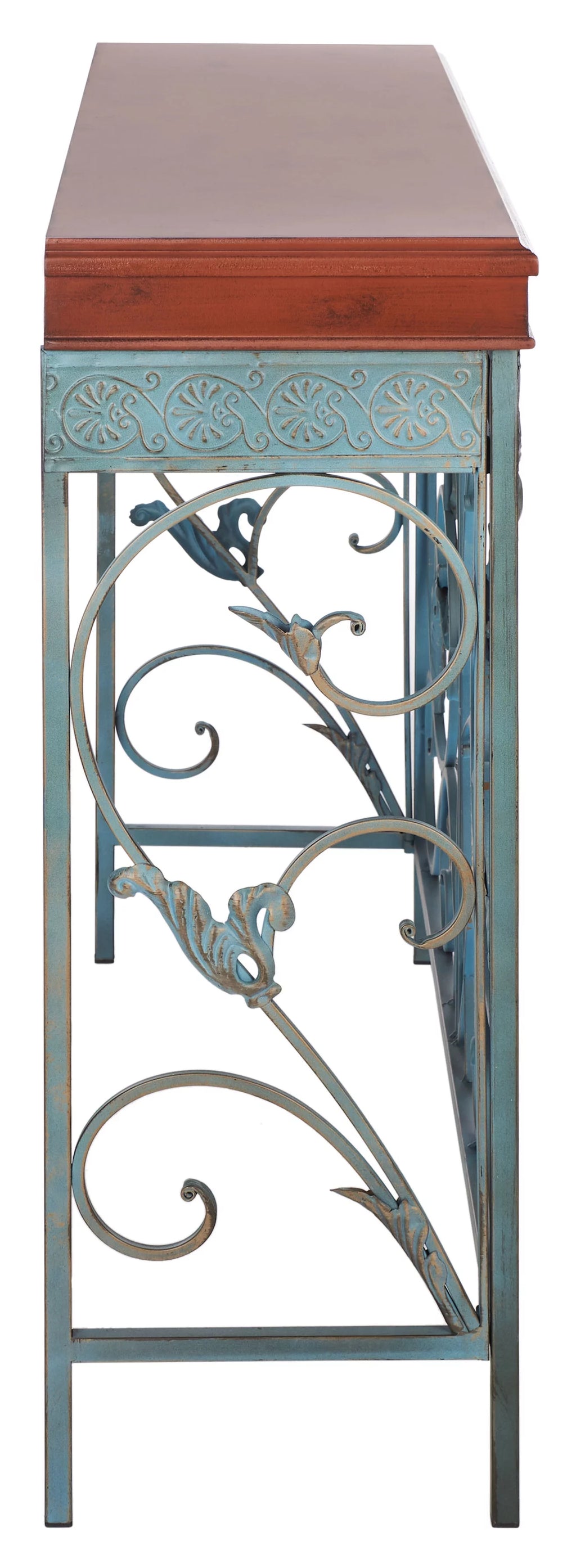 Brown Traditional Console End Table M2159