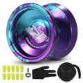 Aluminum Yoyo Ball with Bearing Strings Glove Storage Case V552
