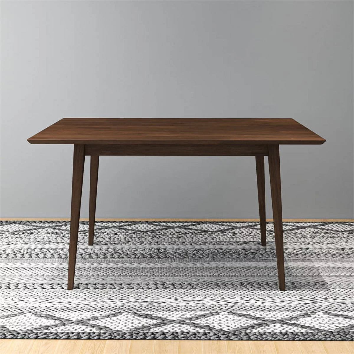 Solid Wood Walnut 47" Rectangular Dining Table R99357
