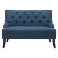 Dark Blue Fabric Settee S1970