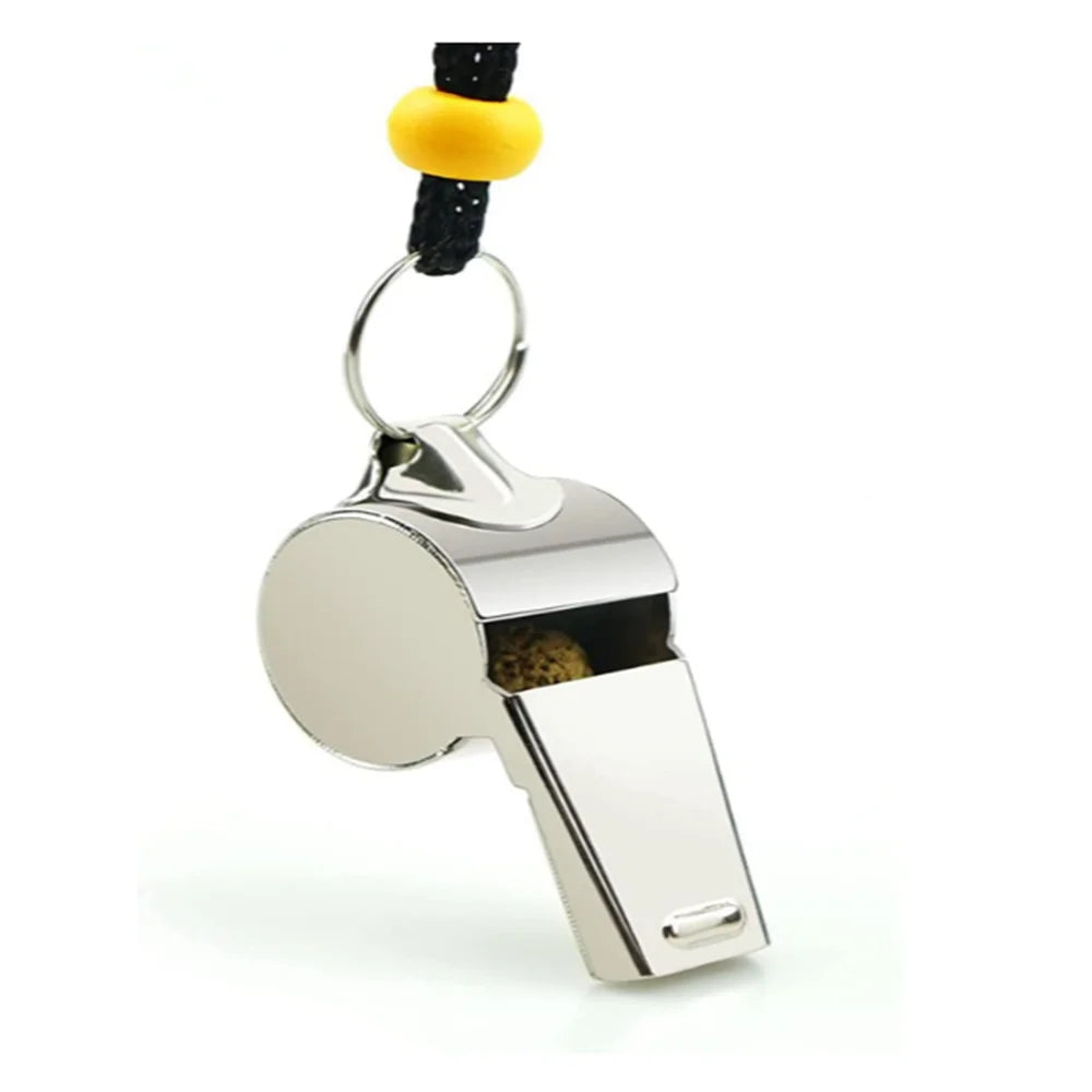 3 Pack Stainless Steel Sports Whistles with Lanyard S903283