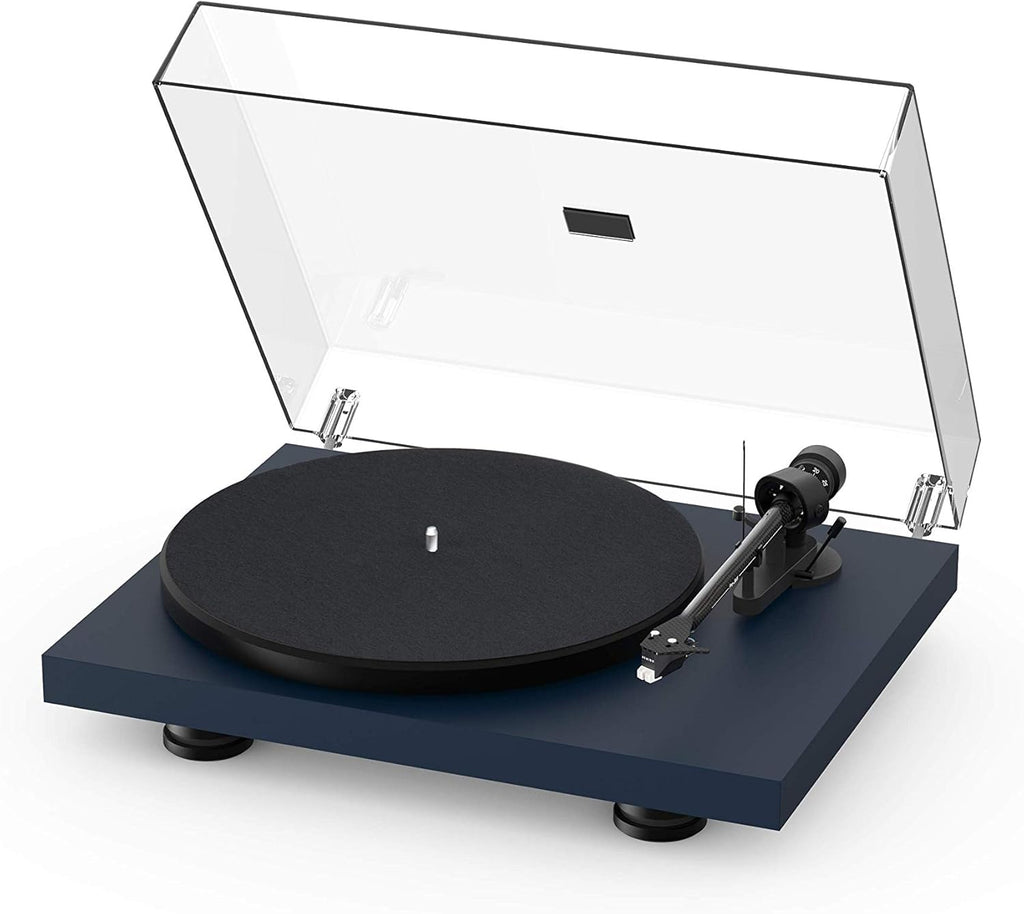 High Gloss White Turntable with Carbon Fiber Tonearm B9475