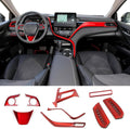 Carbon Fiber Black 10Pcs Car Interior Trim Set K452