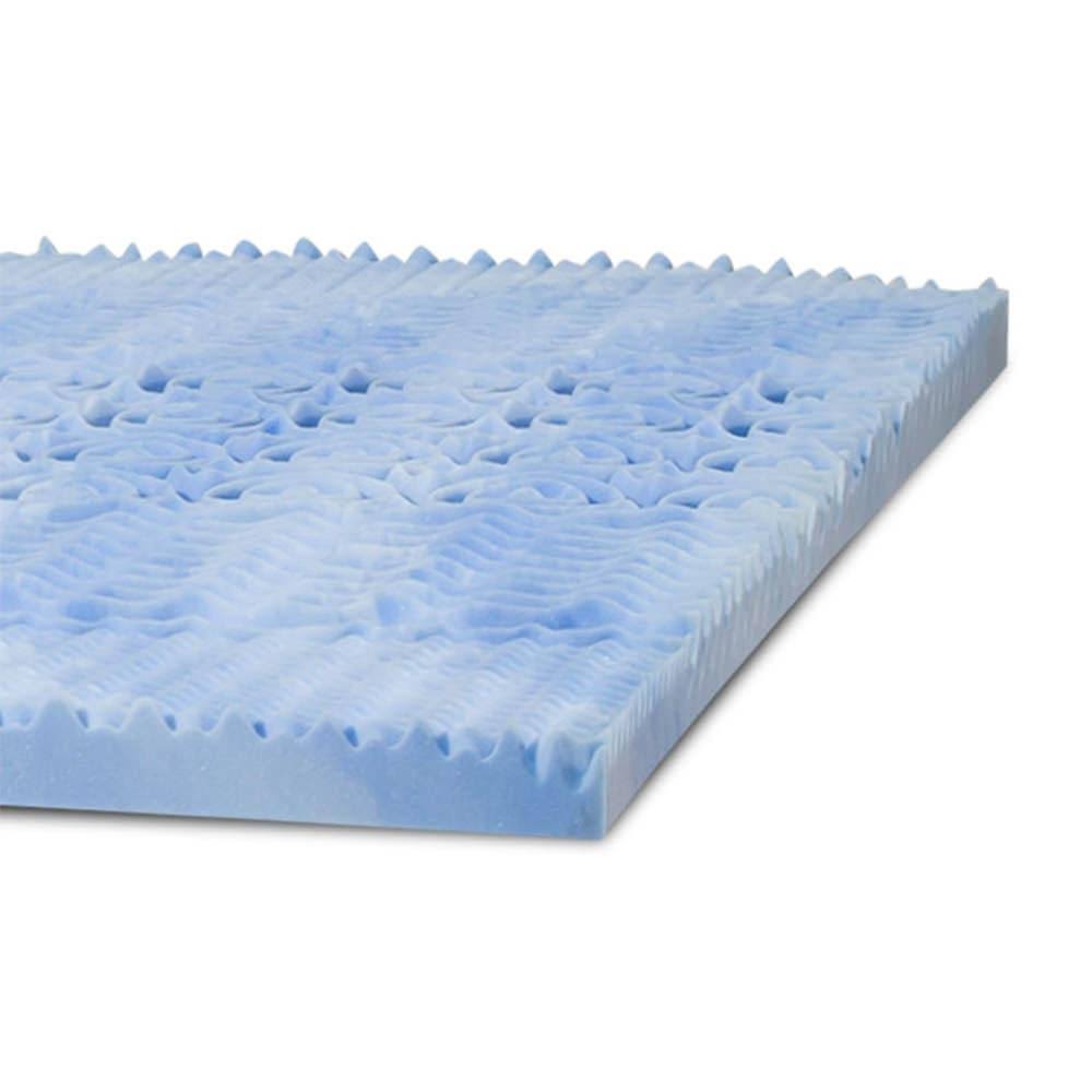 5 Zone Convoluted RV King Gel Memory Foam Topper W749319