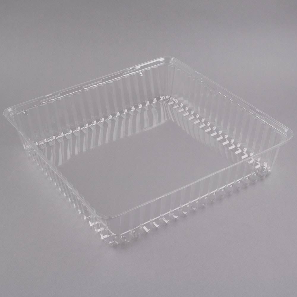 Clear Plastic Square Dome Lid - 40/Case D9624